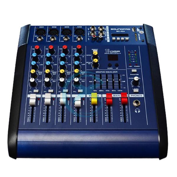 Mesa de Som Amplificada Soundpro 4 Canais Bivolt Mx40a