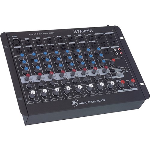 Mesa de Som com 8 Canais Starmix - S802R - Ll Audio
