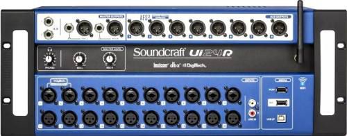 Mesa de Som Digital 24 Canais Controle Sem Fio Ui-24R - Soundcraft