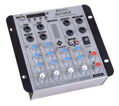 Mesa de Som LL Automix A502R 12V 5 Canais BT - Ll Audio