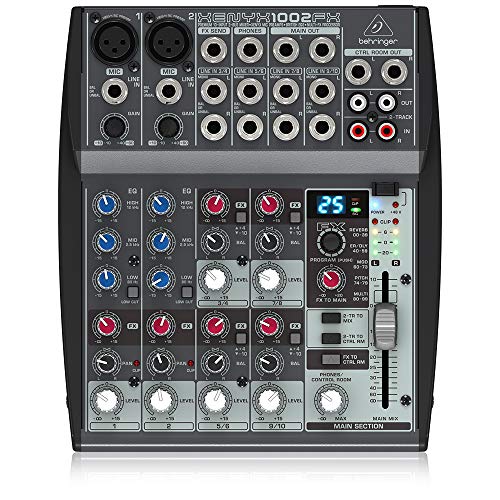 Mesa de Som Mixer 10 Inputs com Efeitos 1002Fx Behringer - 110V