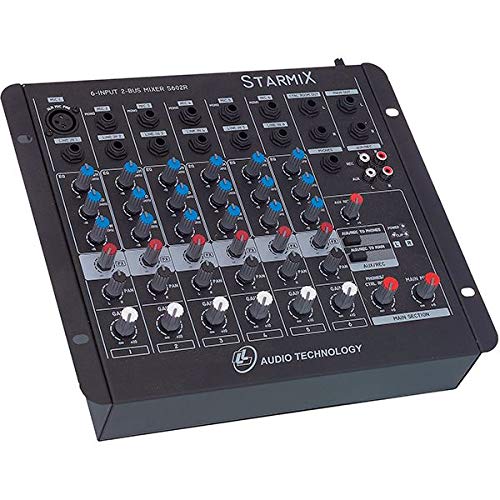 Mesa de Som Mixer 6 Canais 3eq Starmix S602r Ll Áudio