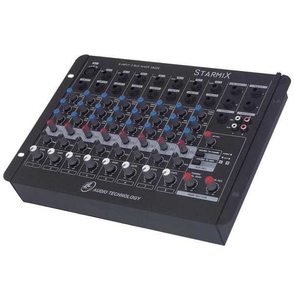 Mesa de Som Mixer 8 Canais 3eq Starmix S802r Ll Áudio