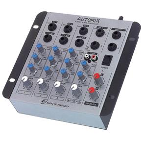 Mesa de Som Mixer Automix de 4 Canais A402R LL Áudio