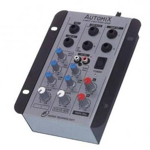 Mesa de Som - Mixer Automix Ll A202r - 2 Canais - 12 Volts