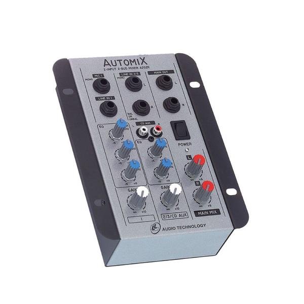 Mesa de Som Mixer Automix LL Audio A202R 2 Canais 12 Volts