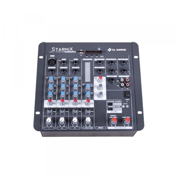 Mesa de Som Mixer Ll Audio Usfx402r Bt 4 Canais Bluetooth