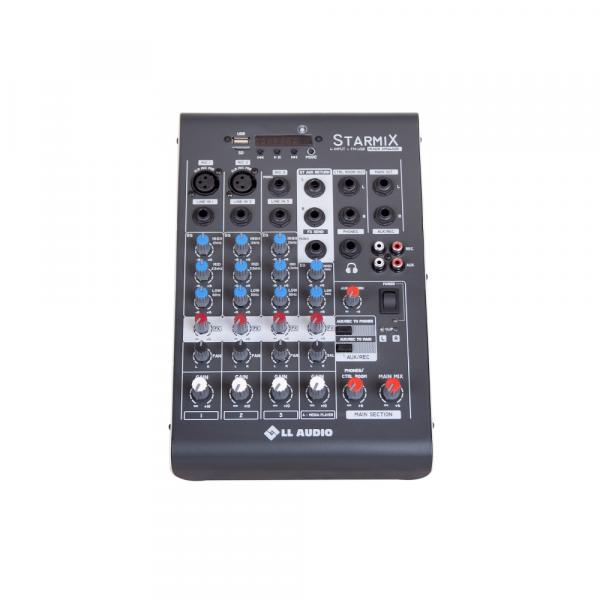 Mesa de Som Mixer Ll Audio XMS402R 4 Canais Bluetooth