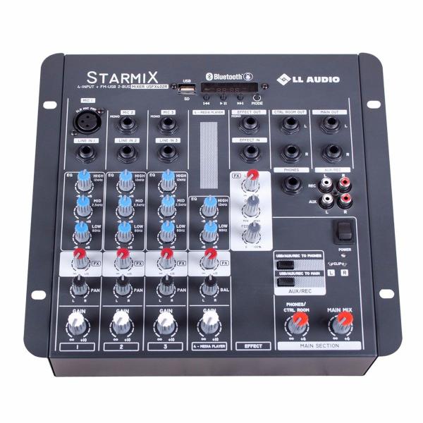 Mesa de Som Mixer LL Starmix Efeito Usfx402 Bt Usb Bluetooth - Ll Audio