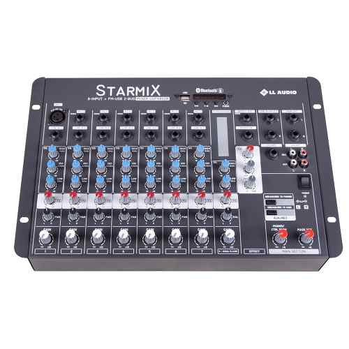 Mesa de Som Mixer Starmix Ll Audio Usfx802r Bt