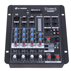 Mesa de Som Starmix Bluetooth 4 Canais 11.5W S402RBT LL Áudio - Bivolt