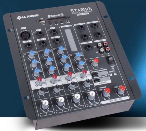 MESA DE SOM STARMIX S402R BT COM BLUETOOTH e USB LL AUDIO