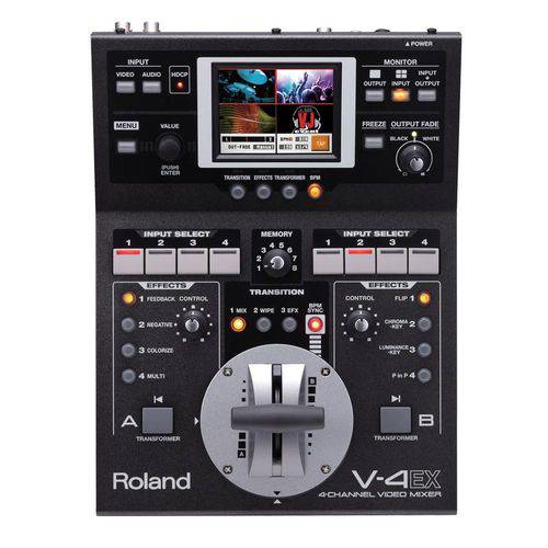 Mesa de Vídeo V-4EX Misturador Completo com Multivisualizador - Roland