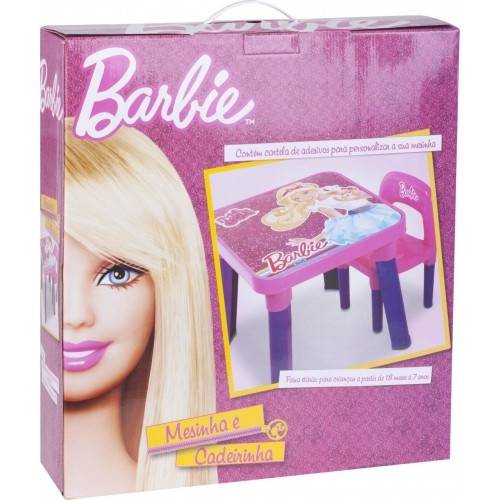 Mesa e Cadeira Barbie Fun Bb6000 6926-9