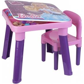 Mesa e Cadeira Barbie Fun Bb6000 6926-9