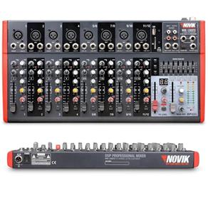 Mesa Mixer 12 Canais Novik NVK-1202 BT 220V