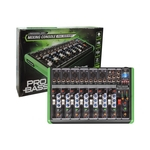 Mesa Mixer Pro Bass PM-1224BT 8 Canais Bluetooth USB