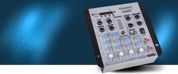 Mesa Som 5 Canais Áudio Ll Nca Nanomix 502r Bt/usb - Ll Audio
