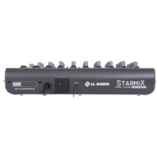 Mesa Starmix 8 Canais Xms802r Usb/cartao/bluetooth/fm L.l.
