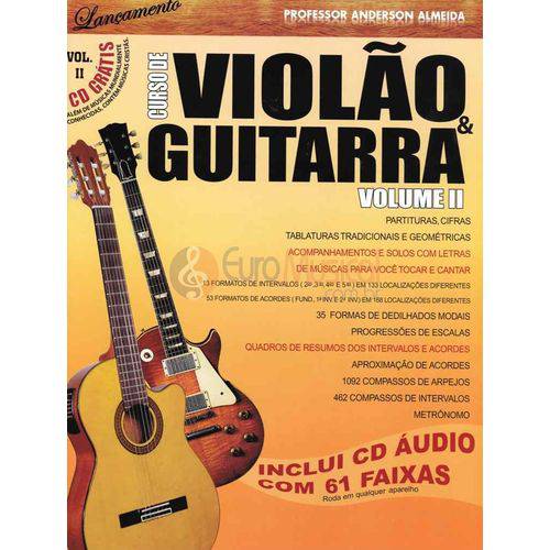 Método para Violão e Guitarra Livro+cd Professor Anderson Almeida Vol.2