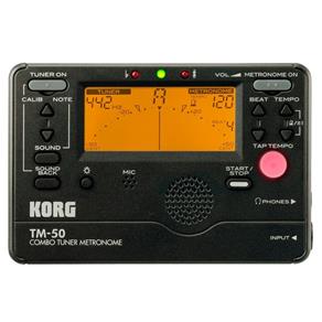 Metronomo Afinador Digital Compacto TM50BK Korg