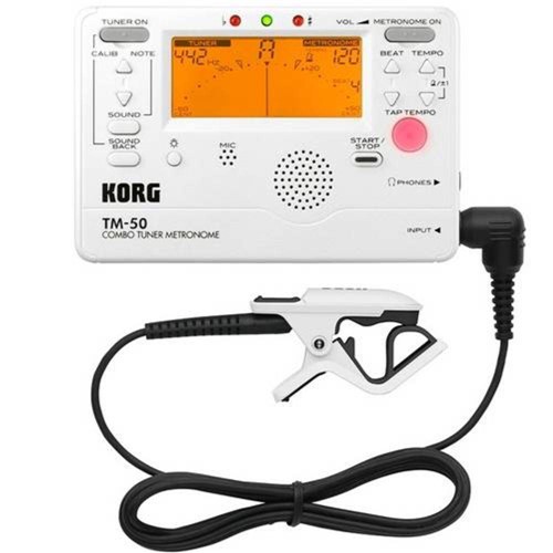 Metrônomo Afinador Digital Korg Tm-50c Pw - com Microfone