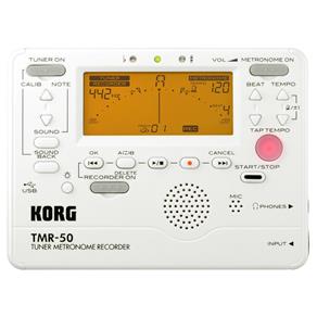 Metrônomo Afinador Gravador Digital Korg TMR-50 Branco