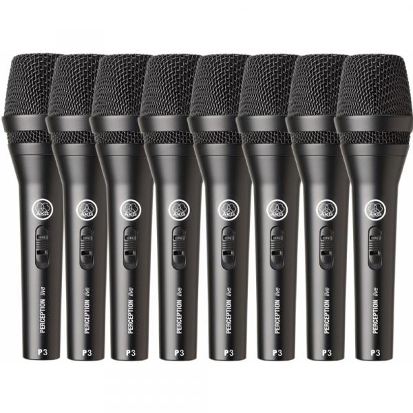 Microfone AKG P3S vocal Perception Kit 8