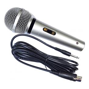 Microfone Alltech Mud-515 Dinamico com Fio Cabo 5 Metros Emborrachado