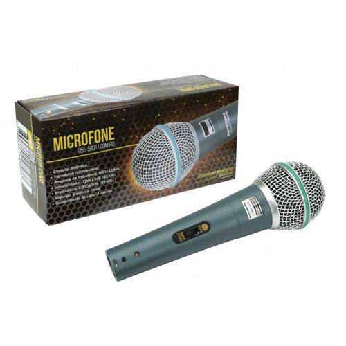 Microfone Alta Frequencia - Corpo Metal Cromado - Sc-0508