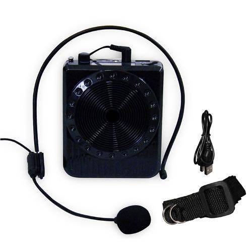 Microfone Amplificador de Voz e Caixa de Som com Usb e Bateria Recarregavel (K150)