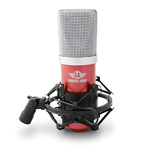 Microfone Arcano com Fio Condensador Usb Ga Red Usb