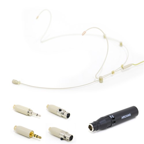 Microfone Auricular Arcano AR-WS-100F (Sett) C/ Adaptadores Cambiáveis