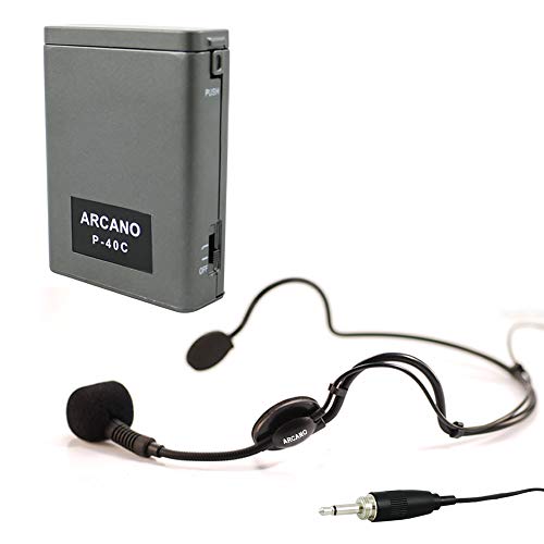 Microfone Auricular Arcano HDS-100 com Alimentador de Corpo