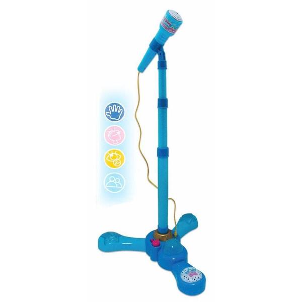 Microfone Azul com Pedestal Musical Meninos Infantil Fenix