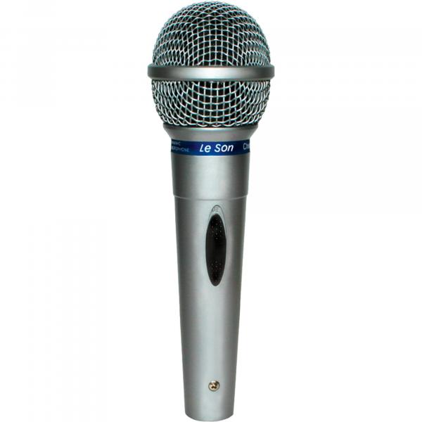 Microfone Básico 600 Ohms Conexão XLR-3 MC200 Prata Leson