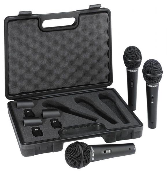 Microfone Behringer XM1800S Kit 3 Peças com Maleta