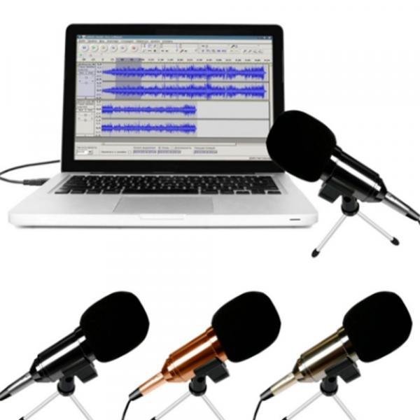 Microfone BM800 - Cromado - Tecnet