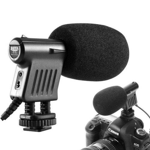 Microfone Boya By-v01 Direcional Cameras e Filmadoras