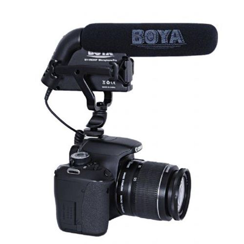Microfone Boya By-Vm200p para Câmera Dslr, Filmadora e Gravador de Voz