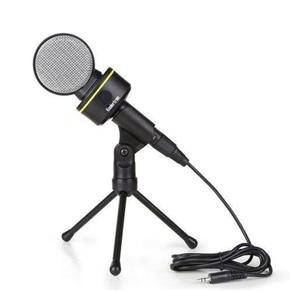Microfone C/ Fio Condensador P/ Estudio Pc Plugue Cabo Xlr P2/P10 Sf-930