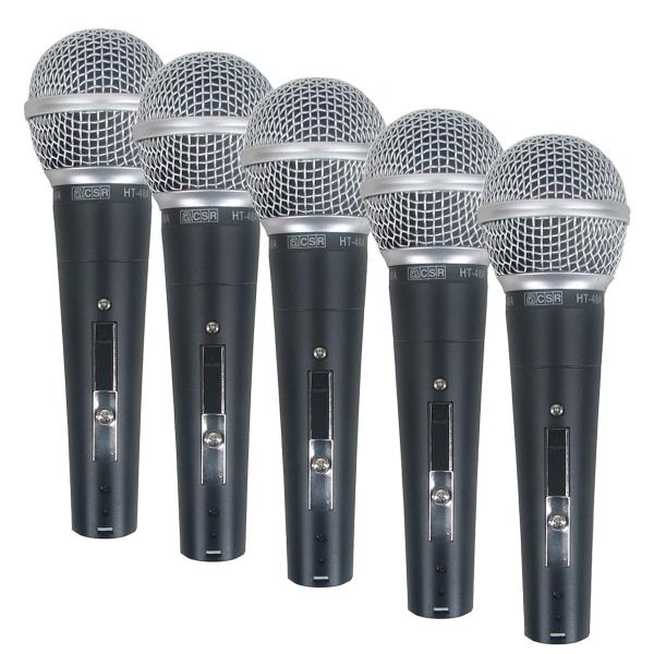 Microfone C/ Fio de Mão Dinâmico (5 Unidades) - 48-5 CSR