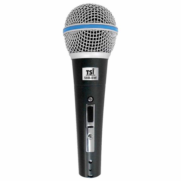 Microfone C/ Fio de Mão Dinâmico - 58 B-SW TSI