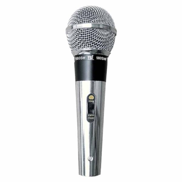 Microfone C/ Fio de Mão Dinâmico - 580 SW TSI