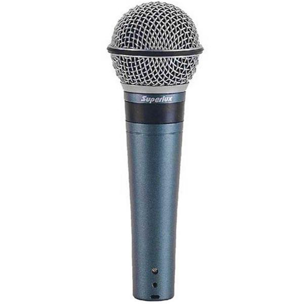 Microfone C/ Fio de Mão Dinâmico P/ Estúdio - PRO 248 Superlux