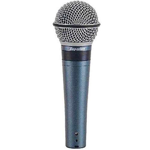 Microfone C/ Fio de Mão Dinâmico P/ Estúdio - PRO 248 Superlux