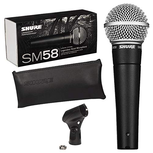 Microfone C/Fio de Mão Dinâmico - SM 58 LC Shure