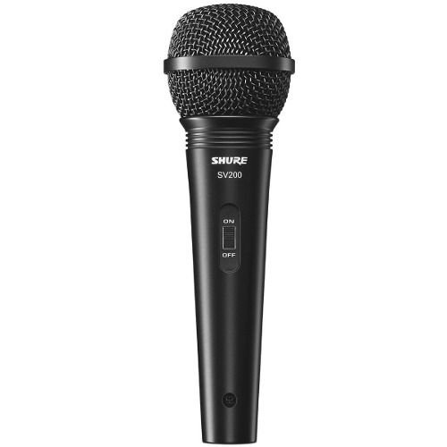 Microfone C/ Fio de Mão Dinâmico - SV 200 Shure