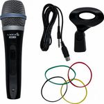 Microfone C/ Fio de Mão Smp10 Lyco Profissional com Cabo Smp 10