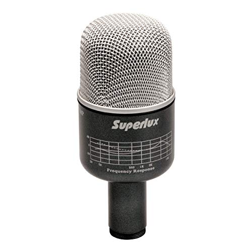 Microfone C/Fio Dinâmico P/Bumbo de Bateria PRO 218 a - Superlux